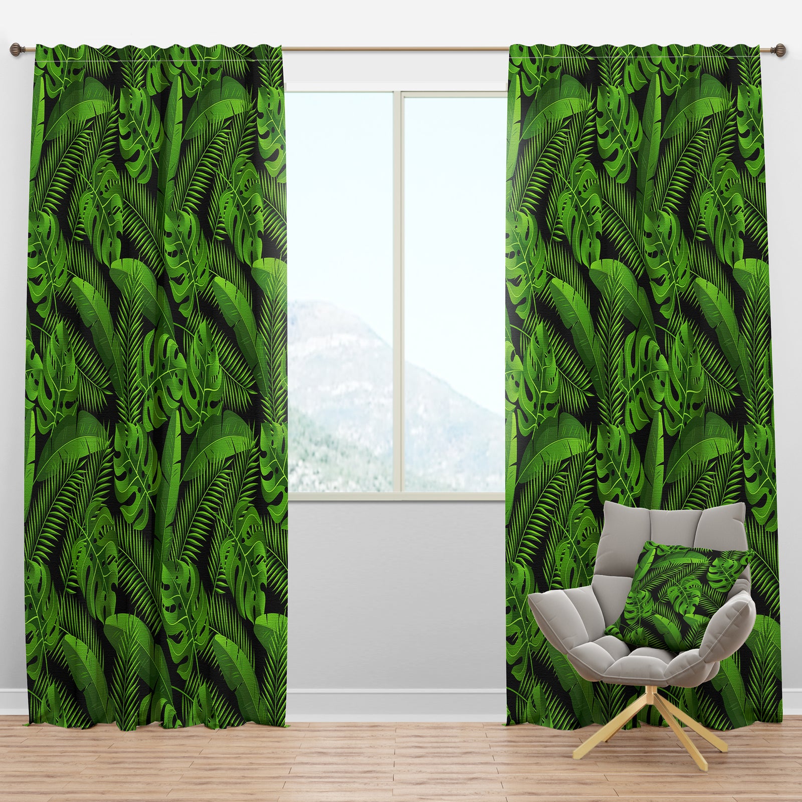 Exotic Tropical Plants - Tropical Curtain Panels