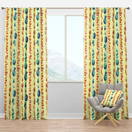 Beads From Natural Semiprecious Stones - Bohemian & Eclectic Curtain Panels