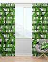 Pattern with Tropical Palm Leaves - Tropical Curtain Panels