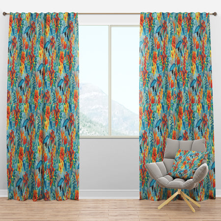 Tropical Pattern - Tropical Curtain Panels