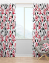 Pattern with Roses - Modern & Contemporary Curtain Panels