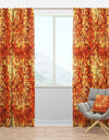 Gold Square Abstract - Bohemian & Eclectic Curtain Panels