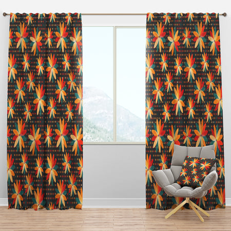 Multicolor Boho Flowers - Bohemian Curtain Panels