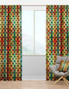 Multicolor Cells - Modern & Contemporary Curtain Panels