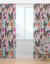 Spring Pattern - Bohemian & Eclectic Curtain Panels