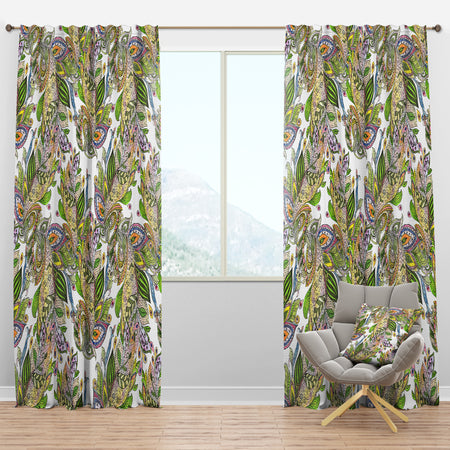 Texture Watercolor Abstract Pattern - Bohemian & Eclectic Curtain Panels