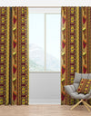 African Drum Beckground - Tropical Curtain Panels