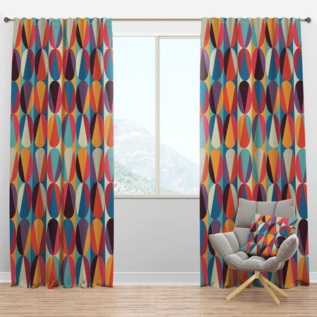 Circles and Triangles - Modern Curtain Panels