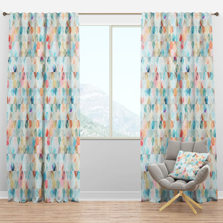 Cell Diamond Pattern - Modern & Contemporary Curtain Panels