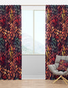 Abstract Floral Pattern - Bohemian & Eclectic Curtain Panels