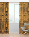 African Decorative Pattern - Tropical Curtain Panels