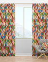 Circles Japanese Texture - Bohemian & Eclectic Curtain Panels