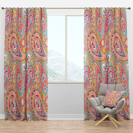 Pattern Based on Paisley - Vintage Curtain Panels