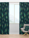 Pattern of Peacock Feathers - Modern & Contemporary Curtain Panels