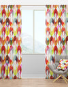 Abstract Pattern with Colorful Circles - Modern Curtain Panels