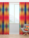 Colorful Geometric Pattern - Modern Curtain Panels