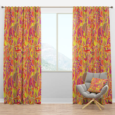 Hand-Drawn Abstract Pattern - Modern & Contemporary Curtain Panels