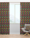 Colors Squares Abstract Pattern - Modern & Contemporary Curtain Panels