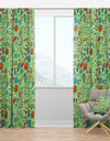 Diet Green Pattern - Traditional Curtain Panels