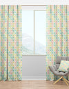 Retro Pattern with Stars - Mid-Century Modern Curtain Panels