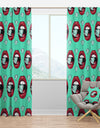 Bright Lips Holding A Sparkling Brilliant - Modern & Contemporary Curtain Panels