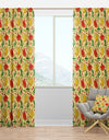 Mexican Woman Pattern - Tropical Curtain Panels