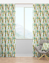 Pattern with Watercolor Floral Elements - Country Curtain Panels