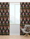 Skull and Flowers - Bohemian & Eclectic Curtain Panels