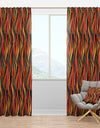 Fire Flame Pattern - Modern & Contemporary Curtain Panels