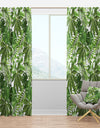 Exotic Pattern with Tropical Leaves - Tropical Curtain Panels