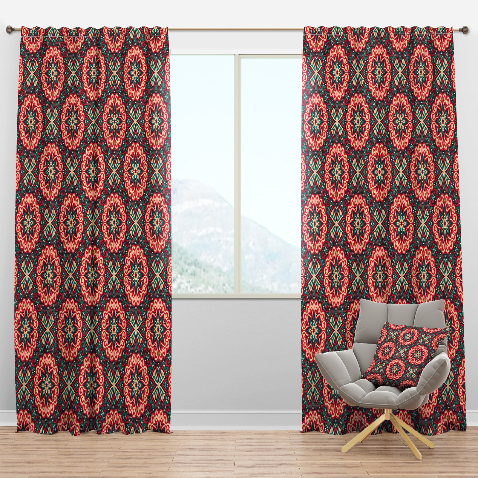 Vintage Decorative Elements - Bohemian & Eclectic Curtain Panels