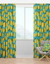 Lemon Pattern - Tropical Curtain Panels