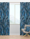 Tropical Palm Leaves - tropical Curtain Panels