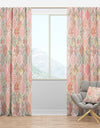 Patchwork Pattern with Flowers - Modern Curtain Panels