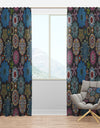 Ornate Floral Texture - Bohemian & Eclectic Curtain Panels