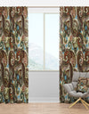 Paisley Pattern with Fantasy - Vintage Curtain Panels