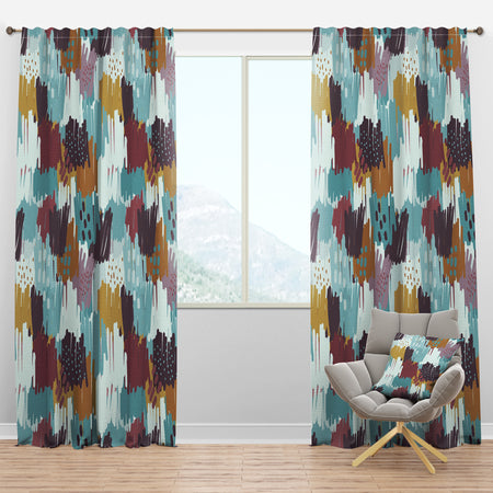 Pattern Witch Sketch Texture - Modern & Contemporary Curtain Panels