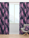 Leopard with Palm Leaves Pattern - Tropical Curtain Panels