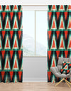 Colored Polygons - Bohemian & Eclectic Curtain Panels