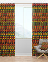 African Pattern - Tropical Curtain Panels