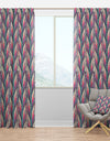 Floral Abstract Pattern - Bohemian & Eclectic Curtain Panels