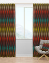 Abstract Color Dot Geometric Pattern - Modern & Contemporary Curtain Panels