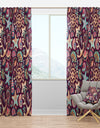 Purple Sea Shells - Coastal Curtain Panels