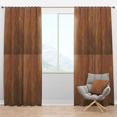 Concentric annual tree rings - Abstract Curtain Panels