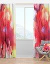 Abstract Composition of Pink and Purple - Modern & Contemporary Curtain Panels