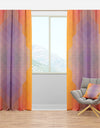 Dotted Triangular Geometry in Yellow and Purple - Modern & Contemporary Curtain Panels