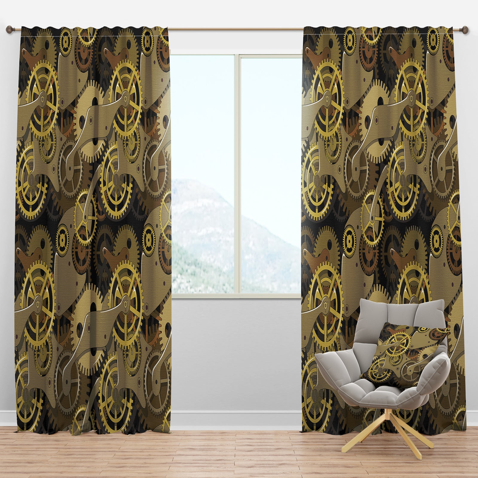 Gear Mecanics - Modern & Contemporary Curtain Panels