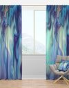 Marbled Colours in Shades of Turquoise and Purple - Modern & Contemporary Curtain Panels