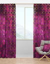 Yellow Cubes over Pink Night Sky - Modern & Contemporary Curtain Panels