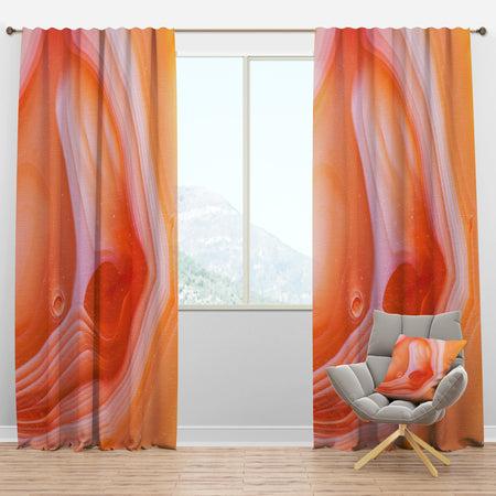 Carson Carrington Tannback 'Mineral Orange Agate - Mid-century Modern Curtain Panels